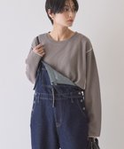 【アメリカンホリック/AMERICAN HOLIC】の【WEB限定】ワッフル配色メロープルオーバー Charcoal Gray|ID: prp329100004882095 ipo3291000000036440524