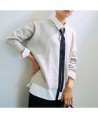 【アイシービー/iCB】の【WEB限定カラーあり】マラボーテWジョーゼット ボウタイ付きシャツカラートップス オフホワイト×レース襟[WEB限定]|ID: prp329100004882154 ipo3291000000036441088