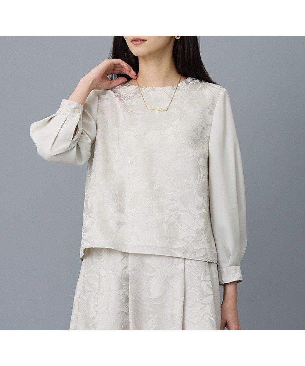 【自由区/JIYU-KU】の【カタログ掲載・セットアップ対応】フラワーオパールプリントブロッキング ブラウス インテリア・キッズ・メンズ・レディースファッション・服の通販 founy(ファニー) ファッション Fashion レディースファッション Fashion for Women トップス・カットソー Cut & Sew Tops シャツ・ブラウス・オフィスカジュアル Elegant Blouses & Button-Ups セットアップ Matching Sets レディーストップス・ブラウス Tops & Blouses / Assorted Women's Tops おすすめ Recommended / Our Picks カフス Cuff Design サテン Satin, Glossy Fabric シンプル Simple, Minimal ジャケット Jacket, Outerwear スリーブ Sleeve, Long Sleeve / Short Sleeve セットアップ Set-Up, Coordinated Outfit ツイル Twist, Twisted Detail ブロッキング Color Blocking, Panel Design プリント Print, Printed Pattern ボトム Bottoms, Lower Wear エレガント 上品 Elegant 夏 Summer 春 Spring S/S・春夏 SS, Spring/Summer, Warm Season 無地 Plain, Solid Color ベージュ|ID: prp329100004882232 ipo3291000000036441731