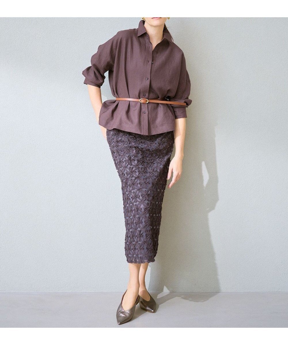 【自由区/JIYU-KU】の【カタログ掲載】テープエンブロイダリー スカート 人気、トレンドファッション・服の通販 founy(ファニー) 　ファッション　Fashion　レディースファッション　Fashion for Women　スカート　Skirts　おすすめ　Recommended / Our Picks　シフォン　Chiffon, Lightweight Fabric　シンプル　Simple, Minimal　ストレート　Straight, Straight Cut　ブルゾン　Blouson, Bomber Jacket　エレガント 上品　Elegant　夏　Summer　春　Spring　S/S・春夏　SS, Spring/Summer, Warm Season　 other-1|ID: prp329100004882234 ipo3291000000036441755