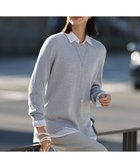 【アイシービー/iCB】のグロッシーペーパーブレンド クルーネックプルオーバー 人気、トレンドファッション・服の通販 founy(ファニー) ファッション Fashion レディースファッション Fashion for Women トップス・カットソー Cut & Sew Tops ニット Knit Tops & Sweaters カジュアルプルオーバー・ニットトップス Pullovers & Knit Tops / Casual Pullovers 春 Spring シンプル Simple, Minimal スリット Slit, Slit Detail セーター Sweater, Knitwear S/S・春夏 SS, Spring/Summer, Warm Season 夏 Summer エレガント 上品 Elegant 2026年 2026 thumbnail スモーキーサックス|ID: prp329100004884844 ipo3291000000036464317