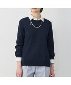 【アイシービー/iCB】のグロッシーペーパーブレンド クルーネックプルオーバー 人気、トレンドファッション・服の通販 founy(ファニー) ファッション Fashion レディースファッション Fashion for Women トップス・カットソー Cut & Sew Tops ニット Knit Tops & Sweaters カジュアルプルオーバー・ニットトップス Pullovers & Knit Tops / Casual Pullovers 春 Spring シンプル Simple, Minimal スリット Slit, Slit Detail セーター Sweater, Knitwear S/S・春夏 SS, Spring/Summer, Warm Season 夏 Summer エレガント 上品 Elegant 2026年 2026 thumbnail ネイビー|ID: prp329100004884844 ipo3291000000036464326