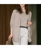 【23区/NIJYUSANKU】の【CanCam10月号掲載/CLASSY.10月号掲載】シャイニーシアー カーディガン ベージュ系|ID: prp329100004884850 ipo3291000000036464362