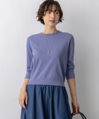 【23区/NIJYUSANKU】のプレミアムビオコットン クルーネック ニット 人気、トレンドファッション・服の通販 founy(ファニー) ファッション Fashion レディースファッション Fashion for Women トップス・カットソー Cut & Sew Tops ニット Knit Tops & Sweaters アンサンブル Ensemble Set イタリア Italy エレガント 上品 Elegant オーガニック Organic Cotton 春 Spring カーディガン Cardigan, Knitwear シンプル Simple, Minimal セーター Sweater, Knitwear ダウン Down, Puffer バランス Balance, Style Balance ボーダー Border, Stripe ポケット Pocket, Pocket Detail ロング Long, Long-Length S/S・春夏 SS, Spring/Summer, Warm Season 夏 Summer 2026年 2026 thumbnail ブルー系|ID: prp329100004884866 ipo3291000000036464486