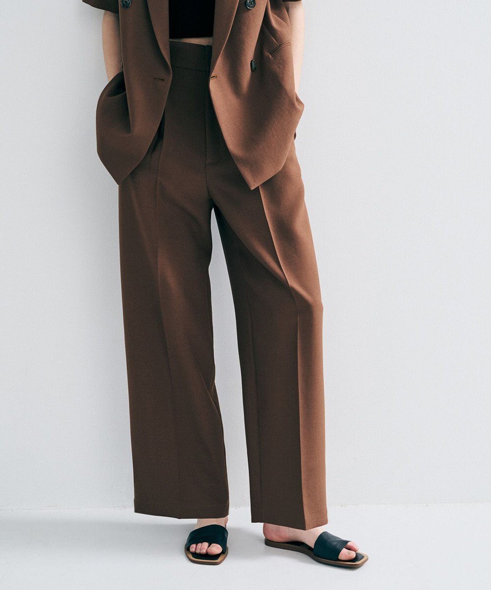 【アンクレイヴ/uncrave】のウォッシャブルドライサップ ワイドパンツ(サスペンダー付き) インテリア・キッズ・メンズ・レディースファッション・服の通販 founy(ファニー) 　ファッション　Fashion　レディースファッション　Fashion for Women　パンツ　Pants & Trousers　春　Spring　サスペンダー　Suspenders, Braces　ジャケット　Jacket, Outerwear　セットアップ　Set-Up, Coordinated Outfit　センター　Center, Center Line　ワイド　Wide, Wide Fit　S/S・春夏　SS, Spring/Summer, Warm Season　おすすめ　Recommended / Our Picks　夏　Summer　キャメル|ID: prp329100004884898 ipo3291000000036464830