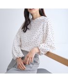【エニー/ANY】のポコポコバルーン袖ブラウス 人気、トレンドファッション・服の通販 founy(ファニー) ファッション Fashion レディースファッション Fashion for Women トップス・カットソー Cut & Sew Tops シャツ・ブラウス・オフィスカジュアル Elegant Blouses & Button-Ups おすすめ Recommended / Our Picks スリット Slit, Slit Detail スリーブ Sleeve, Long Sleeve / Short Sleeve デニム Denim, Jeans Material バルーン Balloon, Balloon Silhouette 夏 Summer 春 Spring S/S・春夏 SS, Spring/Summer, Warm Season thumbnail オフ×ブラックドット|ID: prp329100004884902 ipo3291000000036464848