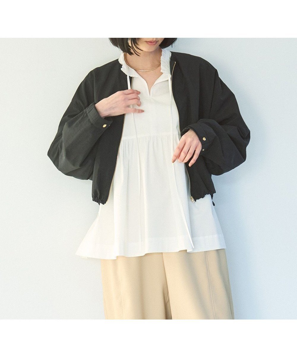 【アンフィーロ 自由区/UNFILO】のMy Everyday ブルゾン インテリア・キッズ・メンズ・レディースファッション・服の通販 founy(ファニー) 　ファッション　Fashion　レディースファッション　Fashion for Women　アウター　Coat / Outerwear Collection　レディースジャケット・軽アウター　Jackets　ブルゾンジャケット・スポーティアウター　Blouson Jackets　春　Spring　洗える　Machine Washable　軽量　Lightweight, Ultra Light　シンプル　Simple, Minimal　ジャケット　Jacket, Outerwear　フォルム　Silhouette, Form　ブルゾン　Blouson, Bomber Jacket　羽織　Haori, Light Jacket　リラックス　Relax, Relaxed Fit　S/S・春夏　SS, Spring/Summer, Warm Season　夏　Summer　旅行　Travel　ブラック|ID: prp329100004884910 ipo3291000000036464932