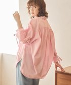 【アメリカンホリック/AMERICAN HOLIC】の【WEB限定】イージーケアバックギャザーリボンシャツ 人気、トレンドファッション・服の通販 founy(ファニー) ファッション Fashion レディースファッション Fashion for Women トップス・カットソー Cut & Sew Tops シャツ・ブラウス・オフィスカジュアル Elegant Blouses & Button-Ups 春 Spring ギャザー Gathered, Ruffled ストライプ Stripe, Striped Pattern フェミニン Feminine, Girly ポケット Pocket, Pocket Detail リボン Ribbon, Bow S/S・春夏 SS, Spring/Summer, Warm Season 夏 Summer thumbnail Stripe Pink|ID: prp329100004884922 ipo3291000000036465021