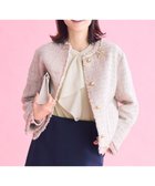 【自由区/JIYU-KU】の【オンオフ使える・セレモニー】ファンシーノットツイードノーカラー ジャケット 人気、トレンドファッション・服の通販 founy(ファニー) ファッション Fashion レディースファッション Fashion for Women アウター Coat / Outerwear Collection レディースジャケット・軽アウター Jackets ノーカラージャケット / シンプル上品コーデ Collarless Jackets エレガント 上品 Elegant 春 Spring カーディガン Cardigan, Knitwear グログラン Grosgrain, Grosgrain Ribbon ジャケット Jacket, Outerwear ツイード Twill, Twill Weave フリンジ Fringe, Tassel メッシュ Mesh, Net Fabric ラグジュアリー Luxury, Elegant リボン Ribbon, Bow リラックス Relax, Relaxed Fit S/S・春夏 SS, Spring/Summer, Warm Season 夏 Summer セレモニー Ceremony thumbnail ベージュ|ID: prp329100004884957 ipo3291000000036465288