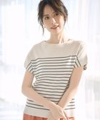 【エニィ スィス/any SiS】の【接触冷感・UVカット・洗える】ビューティクール フレンチ ニットT 人気、トレンドファッション・服の通販 founy(ファニー) ファッション Fashion レディースファッション Fashion for Women トップス・カットソー Cut & Sew Tops ニット Knit Tops & Sweaters 春 Spring 洗える Machine Washable カラフル Colorful Design カーディガン Cardigan, Knitwear ストレッチ Stretch, Stretchy Fabric スリット Slit, Slit Detail スリーブ Sleeve, Long Sleeve / Short Sleeve セーター Sweater, Knitwear フレンチ French, French Style ボーダー Border, Stripe S/S・春夏 SS, Spring/Summer, Warm Season おすすめ Recommended / Our Picks 夏 Summer 新作・新入荷 New Arrivals / New In thumbnail ライトベージュ×ブラック|ID: prp329100004887751 ipo3291000000036497790