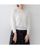 【組曲/KUMIKYOKU】のボーダーレース ニット 人気、トレンドファッション・服の通販 founy(ファニー) ファッション Fashion レディースファッション Fashion for Women トップス・カットソー Cut & Sew Tops ニット Knit Tops & Sweaters 春 Spring コンパクト Compact, Small Size シンプル Simple, Minimal ストレッチ Stretch, Stretchy Fabric セーター Sweater, Knitwear デコルテ Décolleté, Neckline ボトム Bottoms, Lower Wear ボーダー Border, Stripe レース Lace, Lace Fabric S/S・春夏 SS, Spring/Summer, Warm Season おすすめ Recommended / Our Picks 夏 Summer エレガント 上品 Elegant thumbnail ホワイト系|ID: prp329100004887788 ipo3291000000036498333