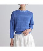 【組曲/KUMIKYOKU】のボーダーレース ニット 人気、トレンドファッション・服の通販 founy(ファニー) ファッション Fashion レディースファッション Fashion for Women トップス・カットソー Cut & Sew Tops ニット Knit Tops & Sweaters 春 Spring コンパクト Compact, Small Size シンプル Simple, Minimal ストレッチ Stretch, Stretchy Fabric セーター Sweater, Knitwear デコルテ Décolleté, Neckline ボトム Bottoms, Lower Wear ボーダー Border, Stripe レース Lace, Lace Fabric S/S・春夏 SS, Spring/Summer, Warm Season おすすめ Recommended / Our Picks 夏 Summer エレガント 上品 Elegant thumbnail ブルー系|ID: prp329100004887788 ipo3291000000036498334