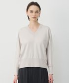 【アイシービー/iCB】のクリアレーヨンストレッチ Vネックニット 人気、トレンドファッション・服の通販 founy(ファニー) ファッション Fashion レディースファッション Fashion for Women トップス・カットソー Cut & Sew Tops ニット Knit Tops & Sweaters Vネックトップス V-Neck Tops / V-Cut Neckline Shirts 春 Spring ストレッチ Stretch, Stretchy Fabric スリット Slit, Slit Detail セーター Sweater, Knitwear フレア Flare, Flared メタル Metal, Metal Parts ワイド Wide, Wide Fit S/S・春夏 SS, Spring/Summer, Warm Season 夏 Summer 2026年 2026 thumbnail トープ|ID: prp329100004887789 ipo3291000000036498355