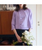 【組曲/KUMIKYOKU】のマイラックカラー カーディガン 人気、トレンドファッション・服の通販 founy(ファニー) ファッション Fashion レディースファッション Fashion for Women トップス・カットソー Cut & Sew Tops カーディガン・羽織り Layered Style Cardigans 春 Spring カーディガン Cardigan, Knitwear コンパクト Compact, Small Size シンプル Simple, Minimal ストレッチ Stretch, Stretchy Fabric チャーム Charm, Pendant バランス Balance, Style Balance ビジュー Bijou, Jewel-like Accent ボトム Bottoms, Lower Wear モダン Modern, Contemporary S/S・春夏 SS, Spring/Summer, Warm Season おすすめ Recommended / Our Picks 夏 Summer エレガント 上品 Elegant thumbnail ウィステリア系|ID: prp329100004888889 ipo3291000000036515254
