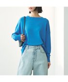 【アンフィーロ 自由区/UNFILO】のマイビューティ クルーネック ニット 人気、トレンドファッション・服の通販 founy(ファニー) ファッション Fashion レディースファッション Fashion for Women トップス・カットソー Cut & Sew Tops ニット Knit Tops & Sweaters ウォッシャブル Machine Washable 春 Spring 抗菌 Antibacterial, Bacteria-Resistant スリット Slit, Slit Detail セーター Sweater, Knitwear ツイスト Tweed, Tweed Fabric ヘムライン Hemline, Bottom Cut ボトム Bottoms, Lower Wear ワイド Wide, Wide Fit S/S・春夏 SS, Spring/Summer, Warm Season 夏 Summer 2025年 2025 2025春夏・S/S Spring/Summer 2025 SS25 thumbnail ブルー|ID: prp329100004888915 ipo3291000000036515667