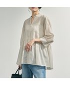 【アンフィーロ 自由区/UNFILO】のペプラム ギャザーブラウス 人気、トレンドファッション・服の通販 founy(ファニー) ファッション Fashion レディースファッション Fashion for Women トップス・カットソー Cut & Sew Tops シャツ・ブラウス・オフィスカジュアル Elegant Blouses & Button-Ups ウォッシャブル Machine Washable 春 Spring ギャザー Gathered, Ruffled シアー Sheer, See-Through ストライプ Stripe, Striped Pattern ペプラム Peplum, Flared Hem 無地 Plain, Solid Color S/S・春夏 SS, Spring/Summer, Warm Season 再入荷 Restock / Back in Stock 夏 Summer エレガント 上品 Elegant 新作・新入荷 New Arrivals / New In thumbnail ベージュストライプ|ID: prp329100004888921 ipo3291000000036515779