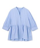 【アンフィーロ 自由区/UNFILO】のペプラム ギャザーブラウス 人気、トレンドファッション・服の通販 founy(ファニー) ファッション Fashion レディースファッション Fashion for Women トップス・カットソー Cut & Sew Tops シャツ・ブラウス・オフィスカジュアル Elegant Blouses & Button-Ups ウォッシャブル Machine Washable 春 Spring ギャザー Gathered, Ruffled シアー Sheer, See-Through ストライプ Stripe, Striped Pattern ペプラム Peplum, Flared Hem 無地 Plain, Solid Color S/S・春夏 SS, Spring/Summer, Warm Season 再入荷 Restock / Back in Stock 夏 Summer エレガント 上品 Elegant 新作・新入荷 New Arrivals / New In thumbnail サックス|ID: prp329100004888921 ipo3291000000036515791