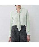 【アイシービー/iCB】の【新色追加】BackSatinAmunzen 配色ボウタイブラウス 人気、トレンドファッション・服の通販 founy(ファニー) ファッション Fashion レディースファッション Fashion for Women トップス・カットソー Cut & Sew Tops シャツ・ブラウス・オフィスカジュアル Elegant Blouses & Button-Ups インナー Innerwear サテン Satin, Glossy Fabric ジャケット Jacket, Outerwear ストライプ Stripe, Striped Pattern スーツ Suit, Formalwear チェーン Chain, Chain Strap トリミング Trimming, Decorative Edge 長袖 Long Sleeve, Full Sleeve ハイネック High Neck, Mock Neck A/W・秋冬 Autumn/Winter エレガント 上品 Elegant セレモニー Ceremony ビジネス 仕事 通勤 Business / Work / Commuting 2025年 2025 2025-2026秋冬・A/W Autumn/Winter 2025–26 AW25–26 thumbnail スモークグリーン|ID: prp329100004889271 ipo3291000000036531455