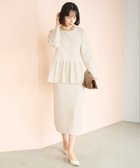 【アンフィーロ 自由区/UNFILO】の【セレモニー】BEAUTY FORM KNIT ペプラムセットアップ 人気、トレンドファッション・服の通販 founy(ファニー) ファッション Fashion レディースファッション Fashion for Women ワンピース Dresses ウォッシャブル Machine Washable ギャザー Gathered, Ruffled 軽量 Lightweight, Ultra Light ストレッチ Stretch, Stretchy Fabric セットアップ Set-Up, Coordinated Outfit パール Pearl, Pearl Accent フォルム Silhouette, Form ペプラム Peplum, Flared Hem 楽ちん Easy Fit, Comfortable A/W・秋冬 Autumn/Winter セレモニー Ceremony thumbnail グレージュ|ID: prp329100004889274 ipo3291000000036531491