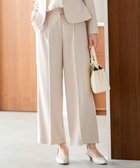【エニィ スィス/any SiS】の【セットアップ対応】セレモニーダブルクロス ワイドパンツ ライトベージュ|ID: prp329100004889290 ipo3291000000036531726