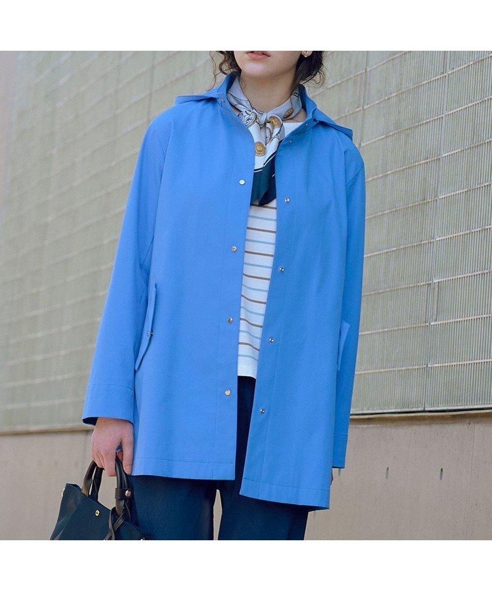 【ジェイ プレス/J.PRESS】の【春のマストアイテム・2way】ドライツイルストレッチ フーデット アウター インテリア・キッズ・メンズ・レディースファッション・服の通販 founy(ファニー) ファッション Fashion レディースファッション Fashion for Women アウター Coat / Outerwear Collection コート・ロングコート・ピーコート Long Coats, Peacoats & More レディースジャケット・軽アウター Jackets インナー Innerwear 春 Spring シンプル Simple, Minimal ジャケット Jacket, Outerwear スタンド Stand Collar, Upright Stand ストレッチ Stretch, Stretchy Fabric バランス Balance, Style Balance フィット Fit, Slim Fit S/S・春夏 SS, Spring/Summer, Warm Season 夏 Summer ブルー系|ID: prp329100004889312 ipo3291000000036531991