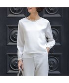 【ジェイ プレス/J.PRESS】のハンマーサテン カットソー 人気、トレンドファッション・服の通販 founy(ファニー) ファッション Fashion レディースファッション Fashion for Women トップス・カットソー Cut & Sew Tops シャツ・ブラウス・オフィスカジュアル Elegant Blouses & Button-Ups ロングTシャツ・Tシャツ Longline T-Shirts & Tees カットソー・ベーシックTシャツ Cut-and-Sewn Tops / Stretch Tees & Basics カットソー Cut and Sewn Top サテン Satin, Glossy Fabric シンプル Simple, Minimal ジャケット Jacket, Outerwear ストレッチ Stretch, Stretchy Fabric スリット Slit, Slit Detail パール Pearl, Pearl Accent A/W・秋冬 Autumn/Winter S/S・春夏 SS, Spring/Summer, Warm Season 夏 Summer エレガント 上品 Elegant セレモニー Ceremony thumbnail ホワイト系|ID: prp329100004889316 ipo3291000000036532042