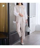 【エニー/ANY】の【3SET】きちんと見え3点コーデセット(ブラウス+ジレ+パンツ) ベージュ|ID: prp329100004889332 ipo3291000000036657731