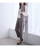 【エニー/ANY】の【3SET】きちんと見え3点コーデセット(ブラウス+ジレ+パンツ) 杢グレー|ID: prp329100004889332 ipo3291000000036898740