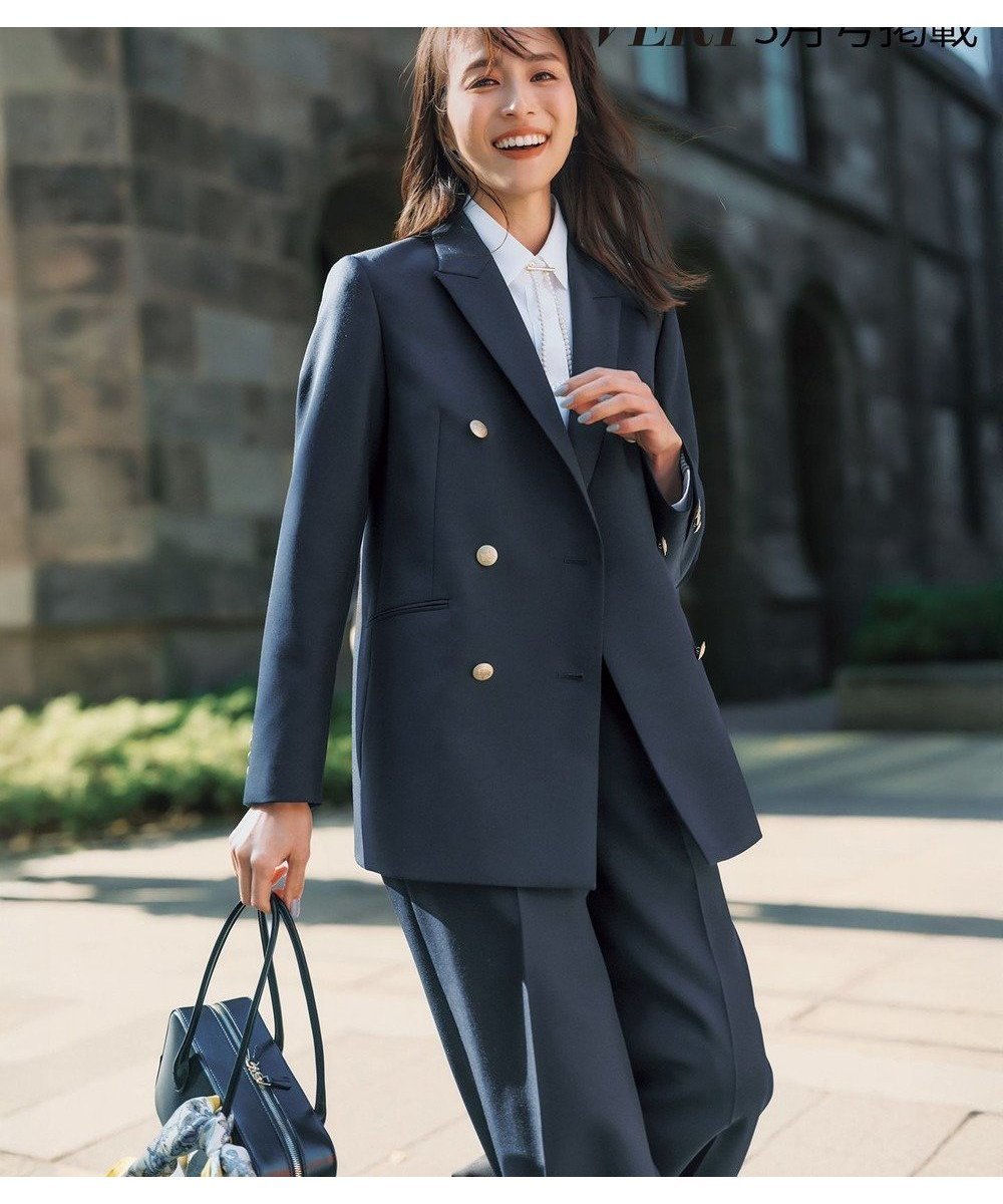 【23区/NIJYUSANKU】の【VERY/Oggi/CLASSY掲載】TWギャバジン テーラード ジャケット 人気、トレンドファッション・服の通販 founy(ファニー) 　雑誌掲載アイテム　Magazine Picks & Fashion Features　ファッション雑誌　Fashion Magazines　ヴェリィ　VERY　オッジ　Oggi　クラッシィ　CLASSY.　ファッション　Fashion　レディースファッション　Fashion for Women　アウター　Coat / Outerwear Collection　レディースジャケット・軽アウター　Jackets　テーラードジャケット / 通勤・きれいめスタイル　Tailored Jackets & Blazers　エレガント 上品　Elegant　春　Spring　3月号　March Issue　4月号　April Issue　ジャケット　Jacket, Outerwear　ストライプ　Stripe, Striped Pattern　スーツ　Suit, Formalwear　雑誌　Magazine, Fashion Magazine　ダブル　Double, Double-Breasted　ツイル　Twist, Twisted Detail　テーラード　Tailored, Tailored Fit　フォルム　Silhouette, Form　フォーマル　Formal, Dressy　フロント　Front, Front Design　マニッシュ　Mannish, Boyish　ワイド　Wide, Wide Fit　S/S・春夏　SS, Spring/Summer, Warm Season　夏　Summer　セレモニー　Ceremony　2026年　2026　 other-1|ID: prp329100004889386 ipo3291000000036532897