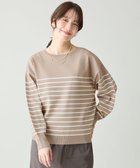 【エニー/ANY】のスプリングカラーニットドルマンプルオーバー 人気、トレンドファッション・服の通販 founy(ファニー) ファッション Fashion レディースファッション Fashion for Women トップス・カットソー Cut & Sew Tops ニット Knit Tops & Sweaters カジュアルプルオーバー・ニットトップス Pullovers & Knit Tops / Casual Pullovers インナー Innerwear 春 Spring セーター Sweater, Knitwear デニム Denim, Jeans Material ボーダー Border, Stripe リラックス Relax, Relaxed Fit レース Lace, Lace Fabric S/S・春夏 SS, Spring/Summer, Warm Season おすすめ Recommended / Our Picks 夏 Summer エレガント 上品 Elegant thumbnail ベージュ×オフボーダー|ID: prp329100004889388 ipo3291000000036532957