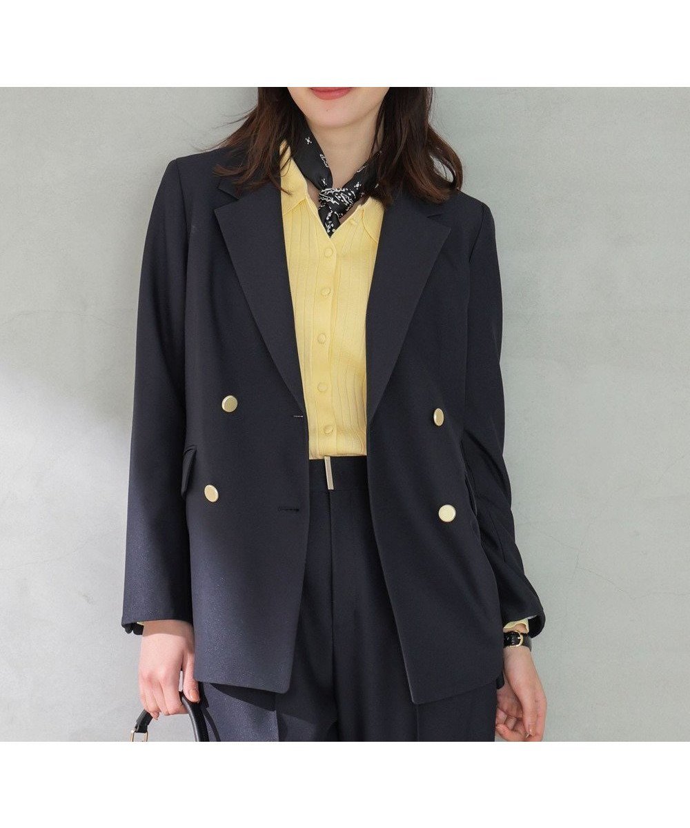 【エニィ スィス/any SiS】の褒めらレディストレッチ テーラード ジャケット インテリア・キッズ・メンズ・レディースファッション・服の通販 founy(ファニー) 　ファッション　Fashion　レディースファッション　Fashion for Women　アウター　Coat / Outerwear Collection　レディースジャケット・軽アウター　Jackets　テーラードジャケット / 通勤・きれいめスタイル　Tailored Jackets & Blazers　春　Spring　シェイプ　Shape, Slim Fit　ジャケット　Jacket, Outerwear　ストライプ　Stripe, Striped Pattern　ストレッチ　Stretch, Stretchy Fabric　テーラード　Tailored, Tailored Fit　トレンド　Trend, Trending Now　なめらか　Smooth, Silky Texture　バランス　Balance, Style Balance　フェミニン　Feminine, Girly　ポケット　Pocket, Pocket Detail　レース　Lace, Lace Fabric　ワイド　Wide, Wide Fit　S/S・春夏　SS, Spring/Summer, Warm Season　おすすめ　Recommended / Our Picks　夏　Summer　新作・新入荷　New Arrivals / New In　ビジネス 仕事 通勤　Business / Work / Commuting　ネイビー|ID: prp329100004889403 ipo3291000000036533190