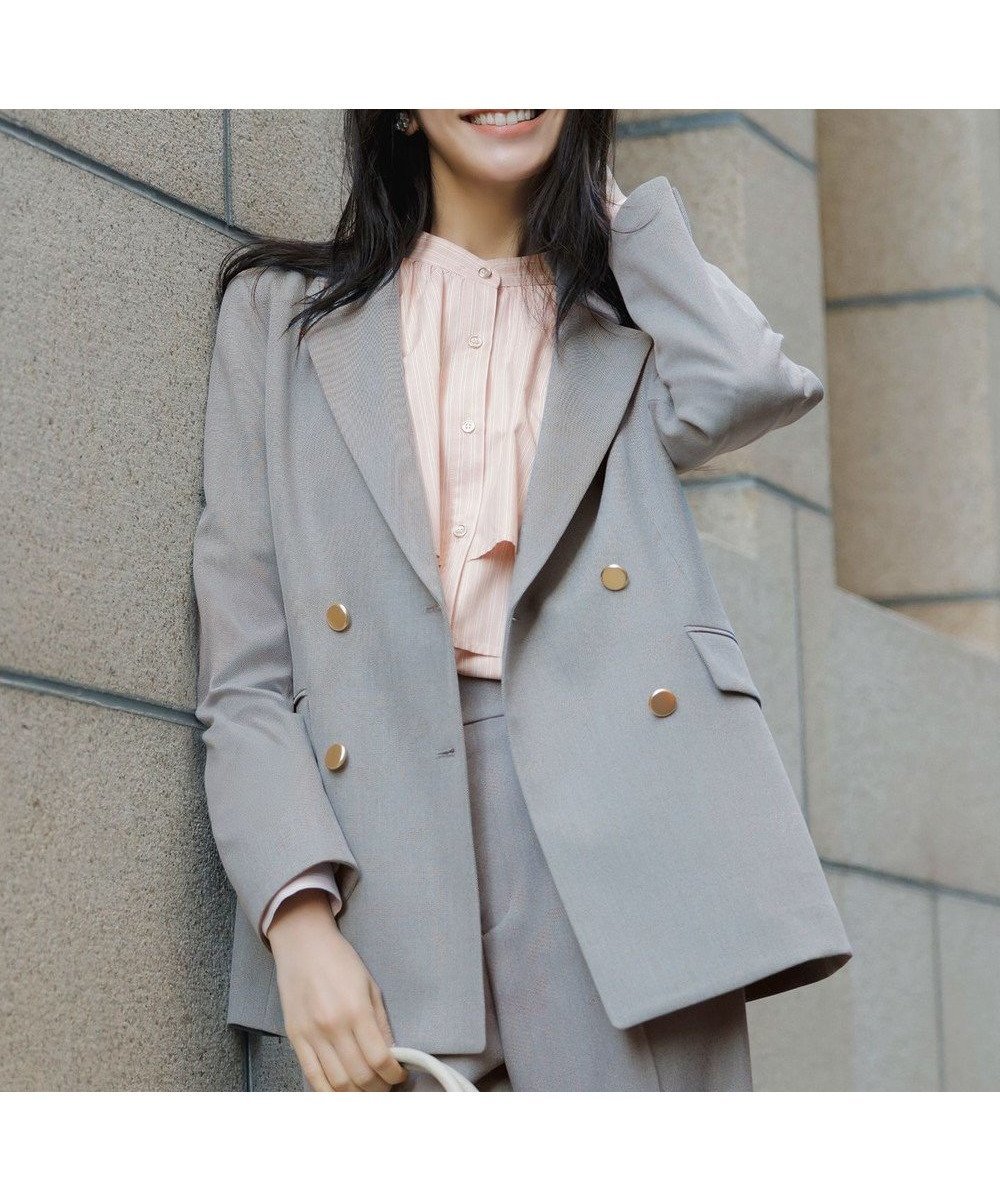 【エニィ スィス/any SiS】の褒めらレディストレッチ テーラード ジャケット インテリア・キッズ・メンズ・レディースファッション・服の通販 founy(ファニー) 　ファッション　Fashion　レディースファッション　Fashion for Women　アウター　Coat / Outerwear Collection　レディースジャケット・軽アウター　Jackets　テーラードジャケット / 通勤・きれいめスタイル　Tailored Jackets & Blazers　春　Spring　シェイプ　Shape, Slim Fit　ジャケット　Jacket, Outerwear　ストライプ　Stripe, Striped Pattern　ストレッチ　Stretch, Stretchy Fabric　テーラード　Tailored, Tailored Fit　トレンド　Trend, Trending Now　なめらか　Smooth, Silky Texture　バランス　Balance, Style Balance　フェミニン　Feminine, Girly　ポケット　Pocket, Pocket Detail　レース　Lace, Lace Fabric　ワイド　Wide, Wide Fit　S/S・春夏　SS, Spring/Summer, Warm Season　おすすめ　Recommended / Our Picks　夏　Summer　新作・新入荷　New Arrivals / New In　ビジネス 仕事 通勤　Business / Work / Commuting　グレーシャンブレー|ID: prp329100004889403 ipo3291000000036533192