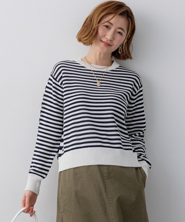 【23区/NIJYUSANKU】の【Oggi掲載】コットンギマ クルーネック ニット インテリア・キッズ・メンズ・レディースファッション・服の通販 founy(ファニー) https://founy.com/ 雑誌掲載アイテム Magazine Picks & Fashion Features ファッション雑誌 Fashion Magazines オッジ Oggi ファッション Fashion レディースファッション Fashion for Women トップス・カットソー Cut & Sew Tops ニット Knit Tops & Sweaters イエロー Yellow 春 Spring カットソー Cut and Sewn Top 3月号 March Issue シンプル Simple, Minimal スキッパー Skipper, Open Collar セーター Sweater, Knitwear 雑誌 Magazine, Fashion Magazine ベスト Vest, Waistcoat ボーダー Border, Stripe S/S・春夏 SS, Spring/Summer, Warm Season 夏 Summer エレガント 上品 Elegant 2026年 2026 |ID: prp329100004889431 ipo3291000000036533503