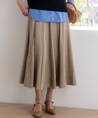 【23区/NIJYUSANKU】の【FUDGE掲載】マットライトタフタ フレアスカート ベージュ系|ID: prp329100004889469 ipo3291000000036533838