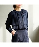 【エニィ スィス/any SiS】のノーブルジョーゼット ブラウス 人気、トレンドファッション・服の通販 founy(ファニー) ファッション Fashion レディースファッション Fashion for Women トップス・カットソー Cut & Sew Tops シャツ・ブラウス・オフィスカジュアル Elegant Blouses & Button-Ups おすすめ Recommended / Our Picks ウォッシャブル Machine Washable カフス Cuff Design ジャケット Jacket, Outerwear セレモニー Ceremony エレガント 上品 Elegant 夏 Summer 新作・新入荷 New Arrivals / New In 春 Spring S/S・春夏 SS, Spring/Summer, Warm Season thumbnail ネイビー|ID: prp329100004889516 ipo3291000000036534308