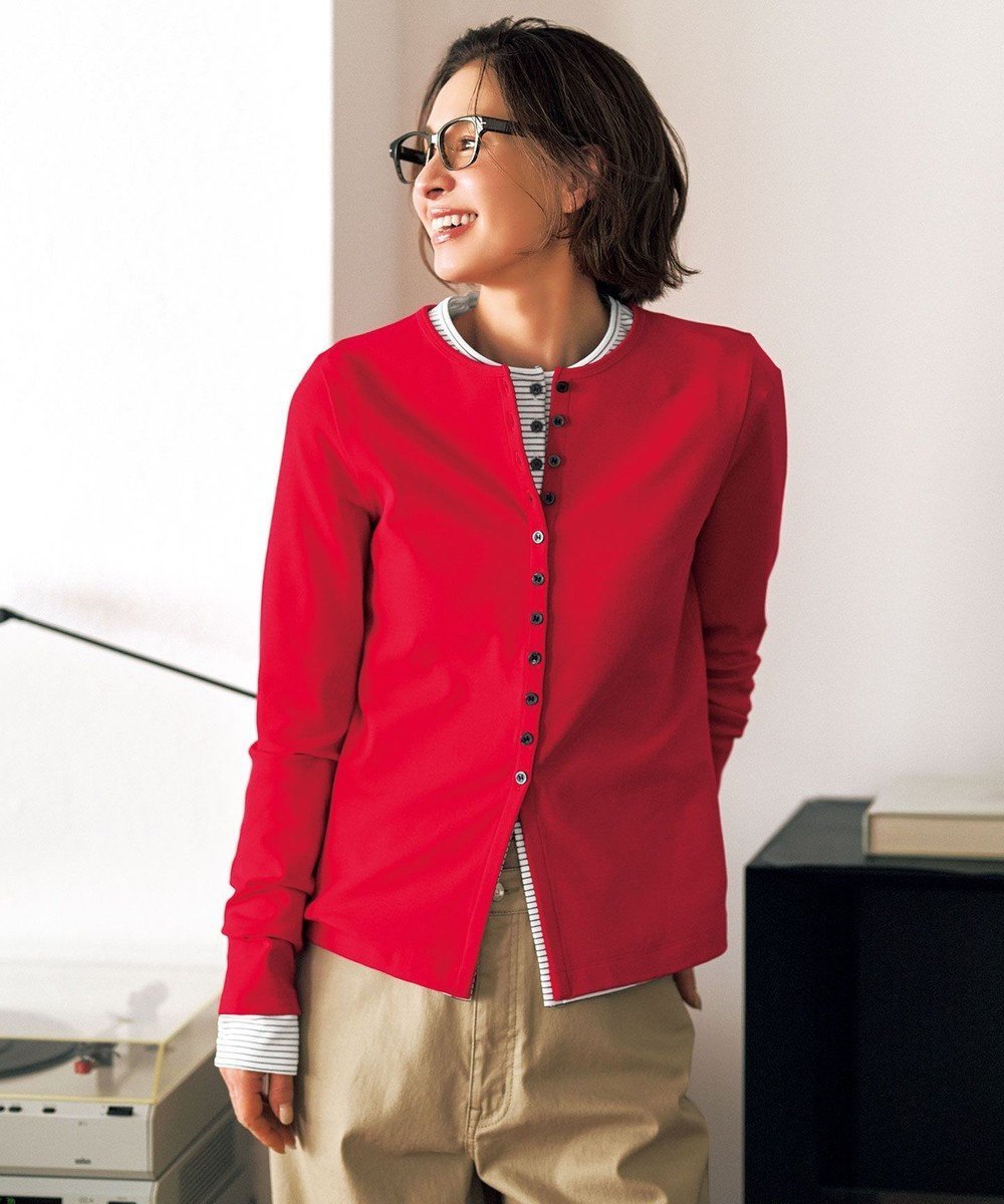 【アンフィーロ 自由区/UNFILO】のドライタッチリブ カーディガン 人気、トレンドファッション・服の通販 founy(ファニー) 　ファッション　Fashion　レディースファッション　Fashion for Women　トップス・カットソー　Cut & Sew Tops　カーディガン・羽織り　Layered Style Cardigans　春　Spring　カーディガン　Cardigan, Knitwear　抗菌　Antibacterial, Bacteria-Resistant　スリット　Slit, Slit Detail　フィット　Fit, Slim Fit　ボトム　Bottoms, Lower Wear　ワイド　Wide, Wide Fit　S/S・春夏　SS, Spring/Summer, Warm Season　おすすめ　Recommended / Our Picks　夏　Summer　 other-1|ID: prp329100004889518 ipo3291000000036534318