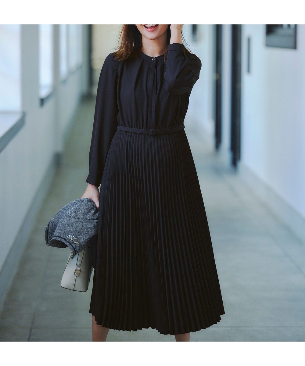 【エニィ スィス/any SiS】のノーブルプリーツ ワンピース 人気、トレンドファッション・服の通販 founy(ファニー) 　ファッション　Fashion　レディースファッション　Fashion for Women　ワンピース　Dresses　おすすめ　Recommended / Our Picks　インナー　Innerwear　ジャケット　Jacket, Outerwear　スタンド　Stand Collar, Upright Stand　セレモニー　Ceremony　フロント　Front, Front Design　プリーツ　Pleats, Pleated　ポケット　Pocket, Pocket Detail　エレガント 上品　Elegant　夏　Summer　春　Spring　S/S・春夏　SS, Spring/Summer, Warm Season　 other-1|ID: prp329100004889520 ipo3291000000036534366