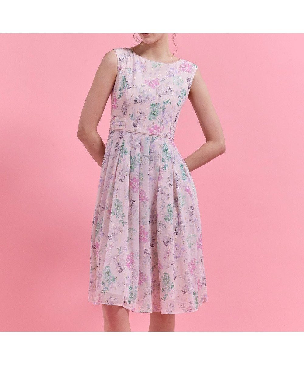 【トッカ/TOCCA】の【chayさん着用】UTOPIA BLOOM ドレス インテリア・キッズ・メンズ・レディースファッション・服の通販 founy(ファニー) 　ファッション　Fashion　レディースファッション　Fashion for Women　ワンピース　Dresses　フォーマル・パーティードレス・結婚式用ドレス　Elegant & Casual Dresses　カーディガン　Cardigan, Knitwear　シフォン　Chiffon, Lightweight Fabric　ジャケット　Jacket, Outerwear　ドレス　Dress, One-Piece　パイピング　Piping, Trim Design　フィット　Fit, Slim Fit　フラワー　Flower, Floral　フレア　Flare, Flared　プリント　Print, Printed Pattern　モチーフ　Motif, Design Theme　エレガント 上品　Elegant　夏　Summer　春　Spring　S/S・春夏　SS, Spring/Summer, Warm Season　ピンク系5|ID: prp329100004889523 ipo3291000000036534384