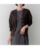 【23区/NIJYUSANKU】のレーヨンポリエステルストレッチ Vネック カーディガン 人気、トレンドファッション・服の通販 founy(ファニー) ファッション Fashion レディースファッション Fashion for Women トップス・カットソー Cut & Sew Tops カーディガン・羽織り Layered Style Cardigans Vネックトップス V-Neck Tops / V-Cut Neckline Shirts 春 Spring カーディガン Cardigan, Knitwear スリット Slit, Slit Detail スリーブ Sleeve, Long Sleeve / Short Sleeve セットアップ Set-Up, Coordinated Outfit 定番 Standard, Basic Item 人気 Popular, Best Seller フォルム Silhouette, Form フレンチ French, French Style S/S・春夏 SS, Spring/Summer, Warm Season 夏 Summer エレガント 上品 Elegant 2026年 2026 thumbnail ダークブラウン系|ID: prp329100004889539 ipo3291000000036534528