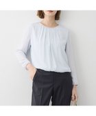 【23区/NIJYUSANKU】の【洗える】シルキーデシン ボールチェーン バルーン ブラウス 人気、トレンドファッション・服の通販 founy(ファニー) ファッション Fashion レディースファッション Fashion for Women トップス・カットソー Cut & Sew Tops シャツ・ブラウス・オフィスカジュアル Elegant Blouses & Button-Ups インナー Innerwear 春 Spring 洗える Machine Washable カットソー Cut and Sewn Top シルク Silk, 100% Silk スーツ Suit, Formalwear セットアップ Set-Up, Coordinated Outfit とろみ Fluid, Flowy Fabric チェーン Chain, Chain Strap ドッキング Docking, Mixed Material ドレープ Drape, Draping Fabric なめらか Smooth, Silky Texture バルーン Balloon, Balloon Silhouette フロント Front, Front Design S/S・春夏 SS, Spring/Summer, Warm Season 夏 Summer エレガント 上品 Elegant セレモニー Ceremony ビジネス 仕事 通勤 Business / Work / Commuting thumbnail スカイブルー系|ID: prp329100004889543 ipo3291000000036534558