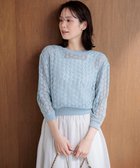 【組曲/KUMIKYOKU】の【前後着用可】コットンフラワーレーシー カーディガン 人気、トレンドファッション・服の通販 founy(ファニー) ファッション Fashion レディースファッション Fashion for Women トップス・カットソー Cut & Sew Tops カーディガン・羽織り Layered Style Cardigans 春 Spring カーディガン Cardigan, Knitwear クロップド Cropped, Short Length コンパクト Compact, Small Size シンプル Simple, Minimal ストレッチ Stretch, Stretchy Fabric フェミニン Feminine, Girly モダン Modern, Contemporary レース Lace, Lace Fabric ロング Long, Long-Length S/S・春夏 SS, Spring/Summer, Warm Season 夏 Summer エレガント 上品 Elegant thumbnail ダスティブルー系|ID: prp329100004889545 ipo3291000000036534576