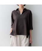 【23区/NIJYUSANKU】のストレッチジョーゼット スキッパー ブラウス 人気、トレンドファッション・服の通販 founy(ファニー) ファッション Fashion レディースファッション Fashion for Women トップス・カットソー Cut & Sew Tops シャツ・ブラウス・オフィスカジュアル Elegant Blouses & Button-Ups 春 Spring シンプル Simple, Minimal ジョーゼット Georgette, Semi-Sheer Fabric スキッパー Skipper, Open Collar ストレッチ Stretch, Stretchy Fabric スリット Slit, Slit Detail ダウン Down, Puffer デニム Denim, Jeans Material トレンド Trend, Trending Now フロント Front, Front Design ワイド Wide, Wide Fit S/S・春夏 SS, Spring/Summer, Warm Season おすすめ Recommended / Our Picks 夏 Summer エレガント 上品 Elegant ビジネス 仕事 通勤 Business / Work / Commuting 2026年 2026 thumbnail ダークブラウン系|ID: prp329100004891304 ipo3291000000036561042