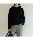 【アンフィーロ 自由区/UNFILO】のコットンカシミヤニット フーディ ブラック|ID: prp329100004891311 ipo3291000000036561118