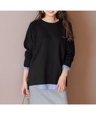 【アンフィーロ 自由区/UNFILO】のコットンカシミヤニット クルーネック ブラック|ID: prp329100004891328 ipo3291000000036561465