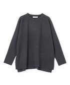 【アンフィーロ 自由区/UNFILO】のコットンカシミヤニット クルーネック チャコール|ID: prp329100004891328 ipo3291000000036561472