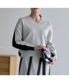 【アイシービー/iCB】のコットンポリエステルスムース Vネックニット 人気、トレンドファッション・服の通販 founy(ファニー) ファッション Fashion レディースファッション Fashion for Women トップス・カットソー Cut & Sew Tops ニット Knit Tops & Sweaters Vネックトップス V-Neck Tops / V-Cut Neckline Shirts 春 Spring カーディガン Cardigan, Knitwear コンパクト Compact, Small Size 今季 This Season, Current Season セーター Sweater, Knitwear 人気 Popular, Best Seller フォルム Silhouette, Form ボトム Bottoms, Lower Wear S/S・春夏 SS, Spring/Summer, Warm Season 夏 Summer エレガント 上品 Elegant 2026年 2026 thumbnail トープ×ブラック|ID: prp329100004891370 ipo3291000000036561890