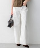 【23区/NIJYUSANKU】の【見上愛さん着用/Oggi掲載/接触冷感】23区DENIM サマー ストレート ワイド パンツ ホワイト系|ID: prp329100004891400 ipo3291000000036562302