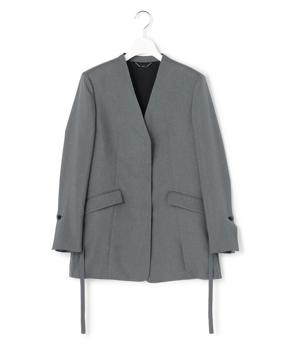 【アイシービー/iCB】の【WEB&一部店舗限定】 SerikaWorsted ジャケット インテリア・キッズ・メンズ・レディースファッション・服の通販 founy(ファニー) 　ファッション　Fashion　レディースファッション　Fashion for Women　アウター　Coat / Outerwear Collection　レディースジャケット・軽アウター　Jackets　ノーカラージャケット / シンプル上品コーデ　Collarless Jackets　春　Spring　カーディガン　Cardigan, Knitwear　ショート　Short, Short Length　シルク　Silk, 100% Silk　ジャケット　Jacket, Outerwear　ストレート　Straight, Straight Cut　トレンチ　Trench, Trench Coat　ドレープ　Drape, Draping Fabric　ミックス　Mix, Mixed Style　ランダム　Random, Irregular　ワイド　Wide, Wide Fit　S/S・春夏　SS, Spring/Summer, Warm Season　夏　Summer　エレガント 上品　Elegant　2026年　2026　ミディアムグレー|ID: prp329100004891402 ipo3291000000036562345