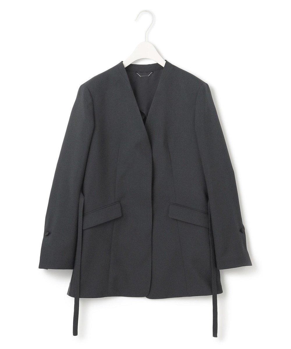 【アイシービー/iCB】の【WEB&一部店舗限定】 SerikaWorsted ジャケット インテリア・キッズ・メンズ・レディースファッション・服の通販 founy(ファニー) 　ファッション　Fashion　レディースファッション　Fashion for Women　アウター　Coat / Outerwear Collection　レディースジャケット・軽アウター　Jackets　ノーカラージャケット / シンプル上品コーデ　Collarless Jackets　春　Spring　カーディガン　Cardigan, Knitwear　ショート　Short, Short Length　シルク　Silk, 100% Silk　ジャケット　Jacket, Outerwear　ストレート　Straight, Straight Cut　トレンチ　Trench, Trench Coat　ドレープ　Drape, Draping Fabric　ミックス　Mix, Mixed Style　ランダム　Random, Irregular　ワイド　Wide, Wide Fit　S/S・春夏　SS, Spring/Summer, Warm Season　夏　Summer　エレガント 上品　Elegant　2026年　2026　ブラック|ID: prp329100004891402 ipo3291000000036562347