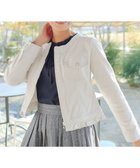 【ティアクラッセ/Tiaclasse】のノーカラーデニムジャケット アイボリー|ID: prp329100004891435 ipo3291000000036562699